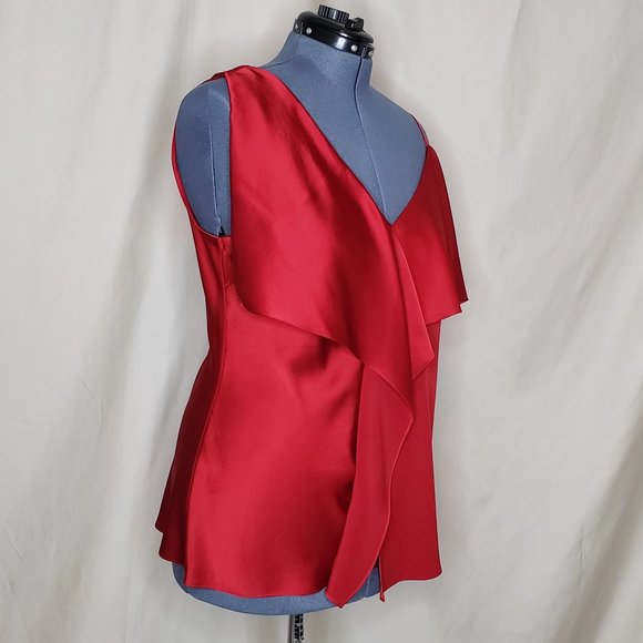 🌶HOST PICK🌶 Diane Von Furstenberg Fiery Red Blouse - Picture 7 of 8